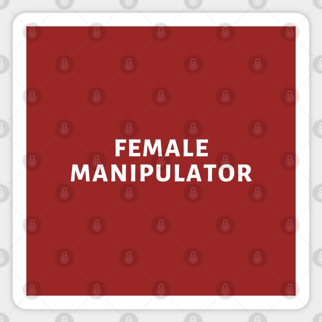 female manipulator Sticker by little-axii